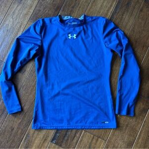 Under Armour Headgear Fitted Youth XL Royal Blue Long Sleeve 30 UPF Shirt